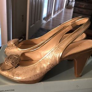 10M Anne Klein Sling Backs